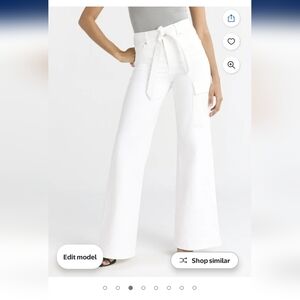 Sofia by Sofia Vergara White Wide-Leg Pants